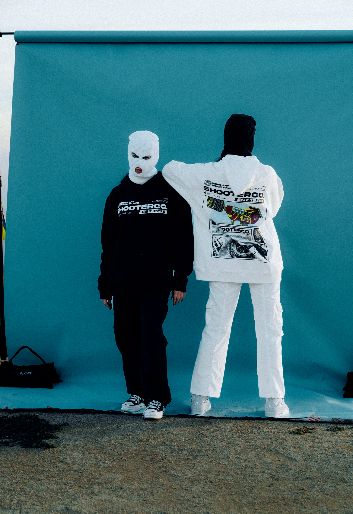 ShooterCO - Hoodie (WHITE & BLACK)