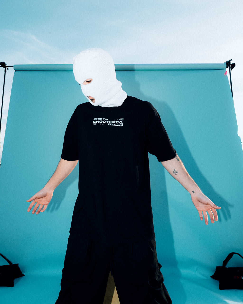 ShooterCO - T Shirt (WHITE & BLACK)