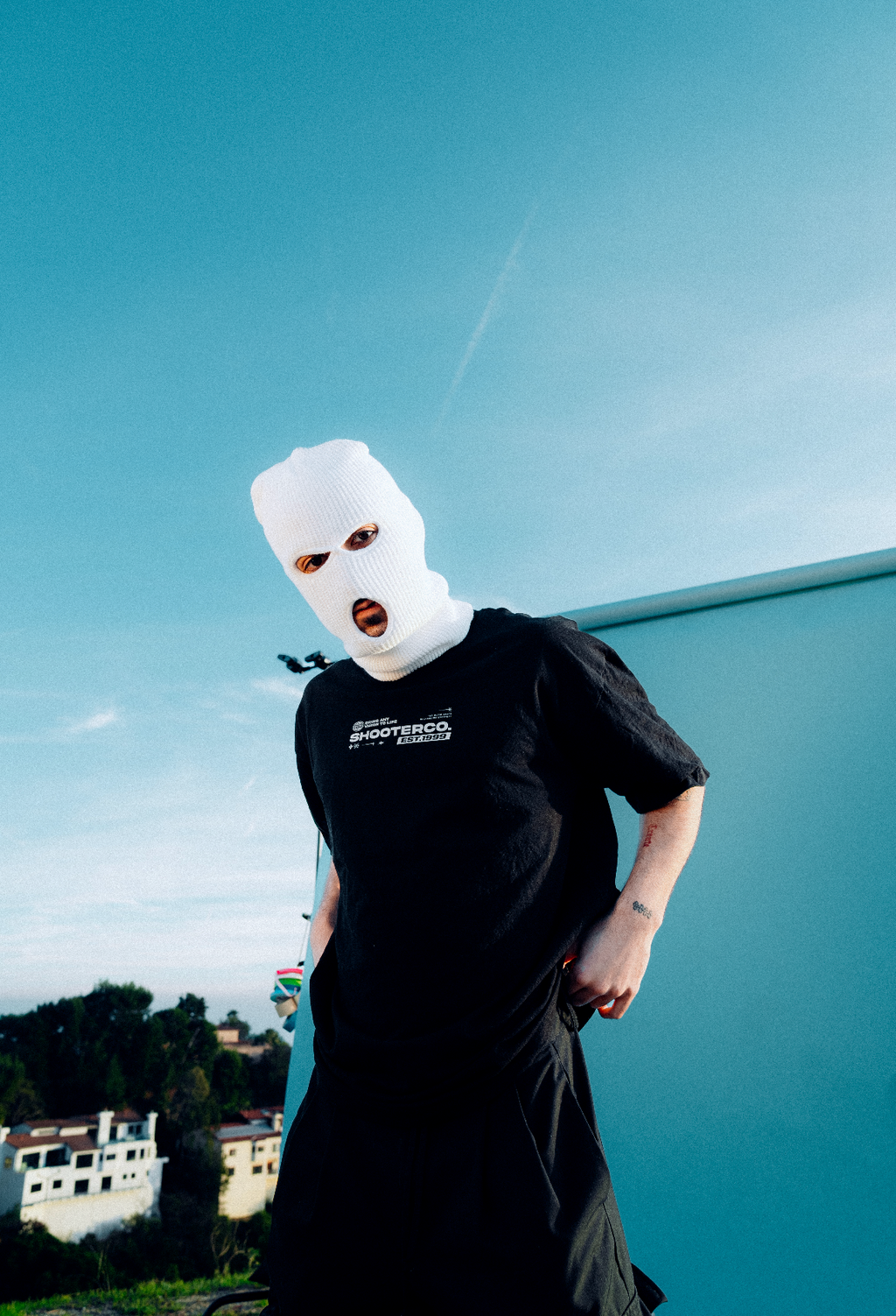 ShooterCO - T Shirt (WHITE & BLACK)