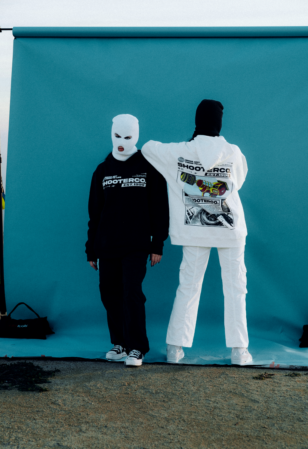 ShooterCO - Hoodie (WHITE & BLACK)