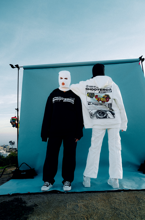 ShooterCO - Hoodie (WHITE & BLACK)