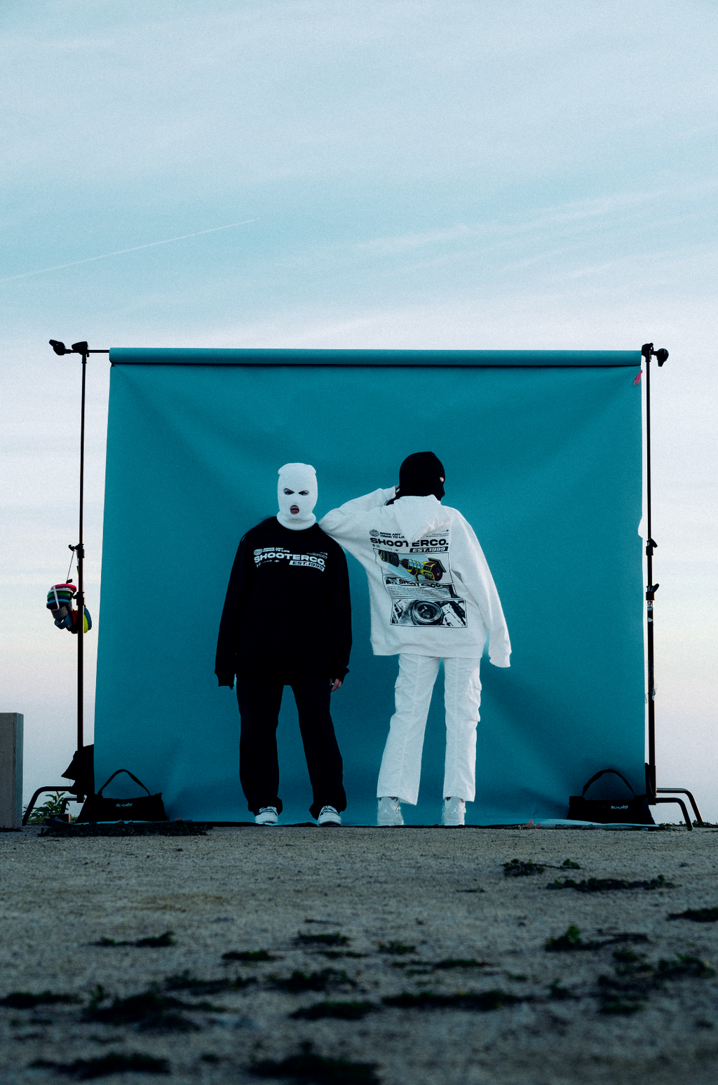ShooterCO - Hoodie (WHITE & BLACK)