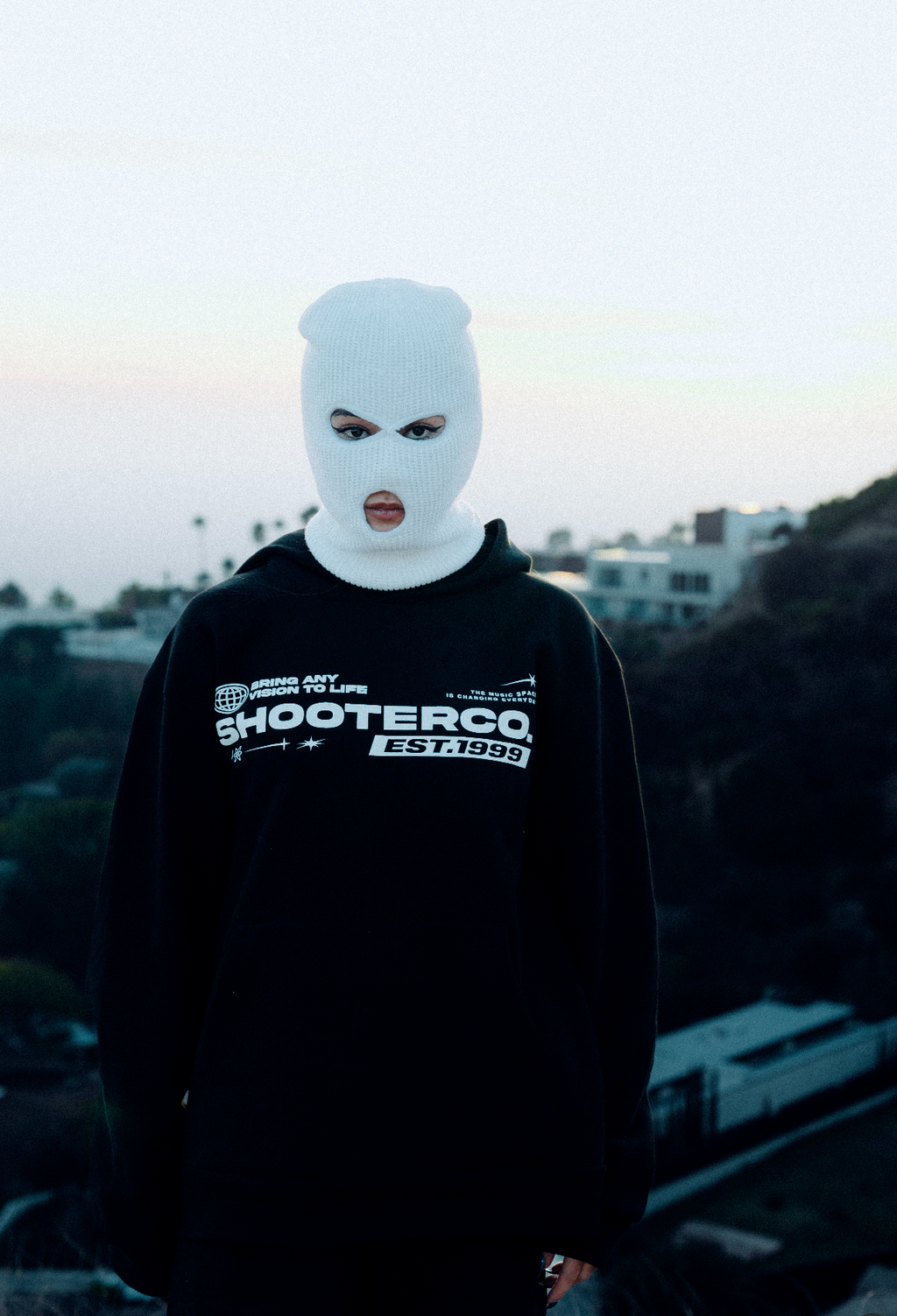 ShooterCO - Hoodie (WHITE & BLACK)