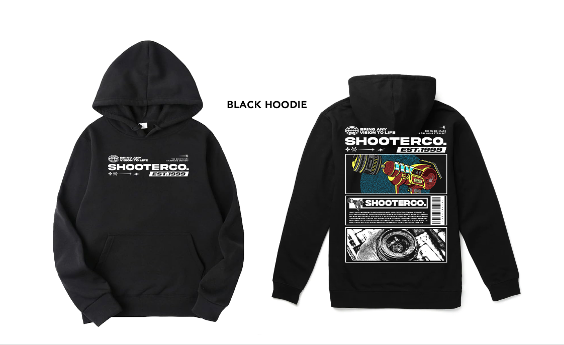 ShooterCO - Hoodie (WHITE & BLACK)